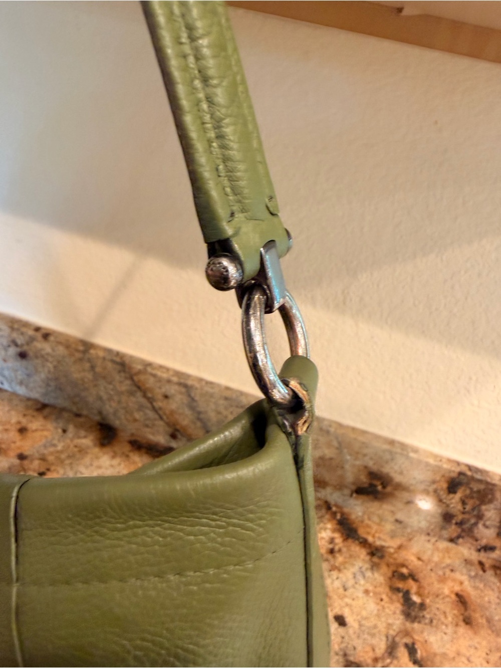 Coach Olive Green Leather Shoulder Hobo - Picture 4 of 9
